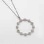Venus Topaz, Citrine And Rose Quartz Silver Pendant, thumbnail 3 of 4