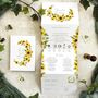 Sunflower Wedding Invitation With Timeline, thumbnail 1 of 6