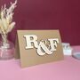 Personalised Entwined Letters Engagement Card, thumbnail 3 of 9