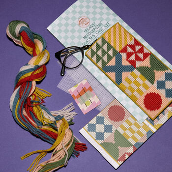 'Flags' Glasses Case Needlepoint Kit, 10 of 10