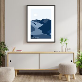 The Three Peaks Challenge Minimalist Art Prints, 5 of 6