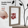 Wooden Photo Frame With Vase And Metal Tree, thumbnail 5 of 8