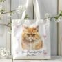 Personalised Tote Bag Cat With Love Hearts. 20 Different Breeds, thumbnail 7 of 12