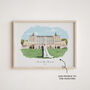 1st Wedding Anniversary Gift Hand Drawn Wedding Venue Illustration, thumbnail 5 of 11
