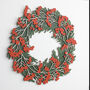 Hand Painted Multi Layered Wooden Berry Wreath, thumbnail 2 of 5