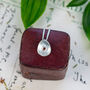 Silver Delicate Birthstone Sea Buttons Pendant, thumbnail 4 of 8