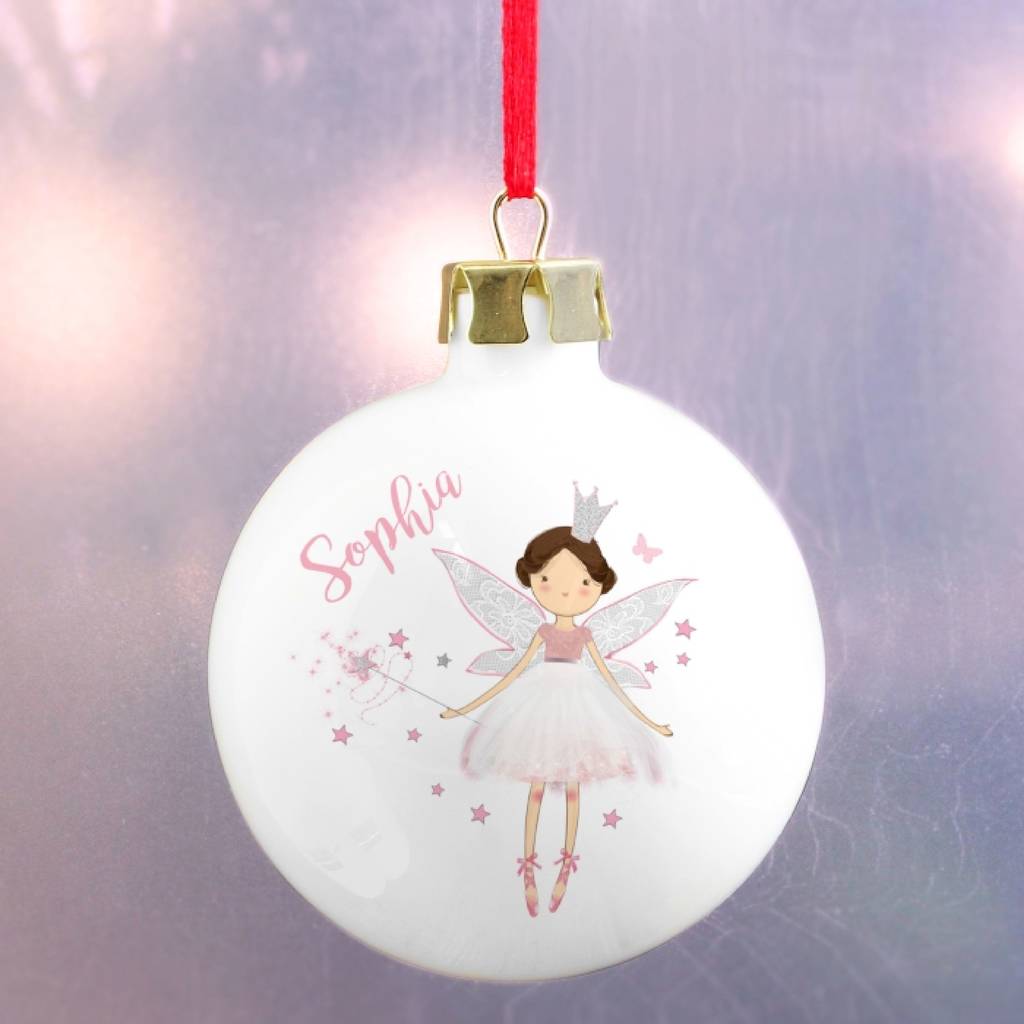 Personalised Fairy Bauble By Bella Personalised Gifts