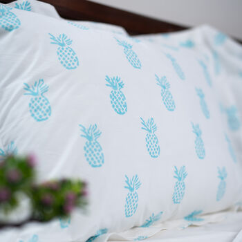 Turquoise Pineapple Bedding Set, 3 of 3