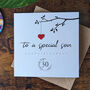 Personalised 30th Birthday Card For Special Son, thumbnail 2 of 4