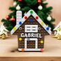 Personalised Lego Compatible Gingerbread House Christmas Tree Ornament, thumbnail 5 of 5