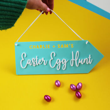 Personalised Easter Egg Hunt Sign, 3 of 5