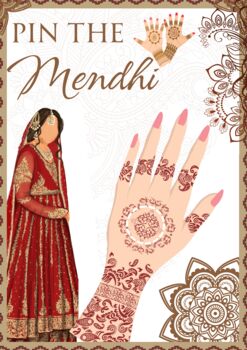 Pin The Mendhi Asian Event Game, 9 of 9