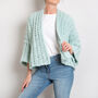 Chunky Cardigan Easy Crochet Kit, thumbnail 1 of 10