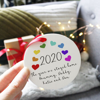2020 Rainbow Lockdown Memory Ceramic Decoration, 4 of 8