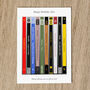 Personalised 25th Birthday Card Music Albums, thumbnail 1 of 6