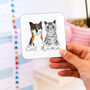 Personalised Cat Mama Coaster Gift For Cat Mums, thumbnail 5 of 6