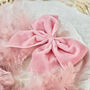 Feather Wreaths With Velvet Bows Set Of Two, thumbnail 5 of 12