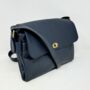 Multi Compartment Womens Leather Handbag Shoulder Bag In Navy Blue, thumbnail 1 of 8