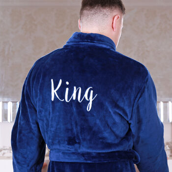 Personalised Soft Fleece Dressing Gown, 12 of 12