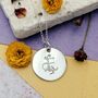 Personalised Floral Initial Necklace, thumbnail 2 of 2