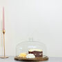 Glass Cake Dome With Wood Cake Stand Country Home, thumbnail 4 of 7