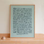 Can't Help Falling In Love Elvis, Song Lyrics Wall Art, thumbnail 1 of 10