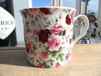 Set Of Six China Palace Mugs In Summertime Chintz Design, 6 of 11