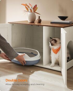 Hidden Cat Litter Box Enclosure Cabinet, 5 of 8