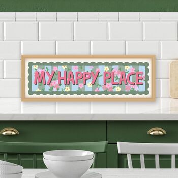 Framed My Happy Place Print, 7 of 9
