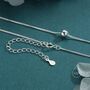 Sterling Silver Minimalist Single Bead Collar Necklace, thumbnail 6 of 12