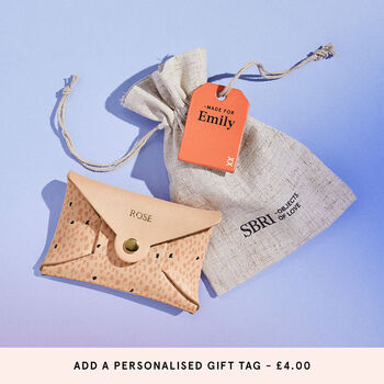 Personalised Ethereal Speckle Leather Card + Coin Purse, 5 of 5