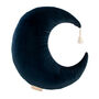 Velvet Moon Cushion In Night Blue, thumbnail 1 of 1
