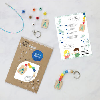 Make Your Own Personalised Letter Keyring Kit, 9 of 10