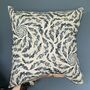 Inky Sky Whirlwind Linen Cushion, thumbnail 1 of 4
