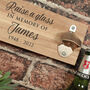 Raise A Glass Memorial Wall Mounted Beer Bottle Opener, thumbnail 2 of 2