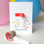 Personalised Happy Birthday Party Blower Card, thumbnail 4 of 4