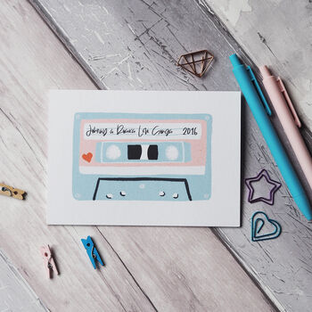 Personalised Mix Tape Valentine's Or Anniversary Card, 3 of 7