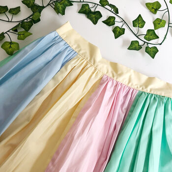 Pastel Cotton Midi Skirt, 2 of 6