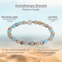 Blue Ocean Jasper Aromatherapy Bracelet With Relaxing Essential Oil, thumbnail 6 of 8