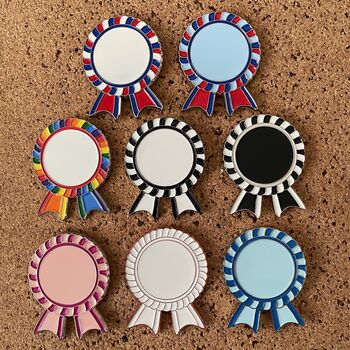 Personalised Design Your Rosette Award Enamel Pin, 6 of 7