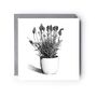 Hand Drawn Lavender Garden Flower Greeting Card, thumbnail 2 of 6