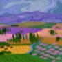 Colourful Fields Print, thumbnail 2 of 2