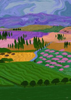 Colourful Fields Print, 2 of 2