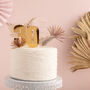 Personalised Palm Leaf Pampas Disc And Age Topper Set, thumbnail 2 of 3