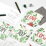 Joy Foliage Christmas Card, thumbnail 2 of 11