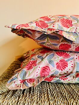 Indian Block Print Cushion, 2 of 4