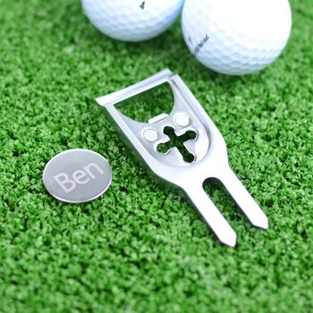 Personalised Golf Marker And Bottle Opener, 4 of 8