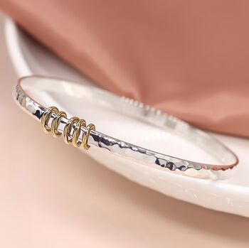 Personalised Sterling Silver Milestone Celebration Bangle, 5 of 12