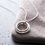 Personalised Two Ring Family Names Necklace, thumbnail 1 of 11