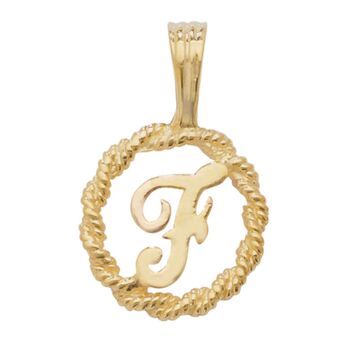 Rope Initial Pendant, 6 of 12